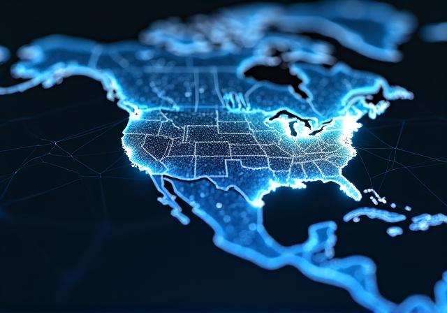 Global logistics network map