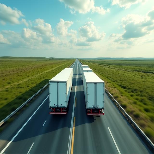 Nationwide delivery fleet on the road