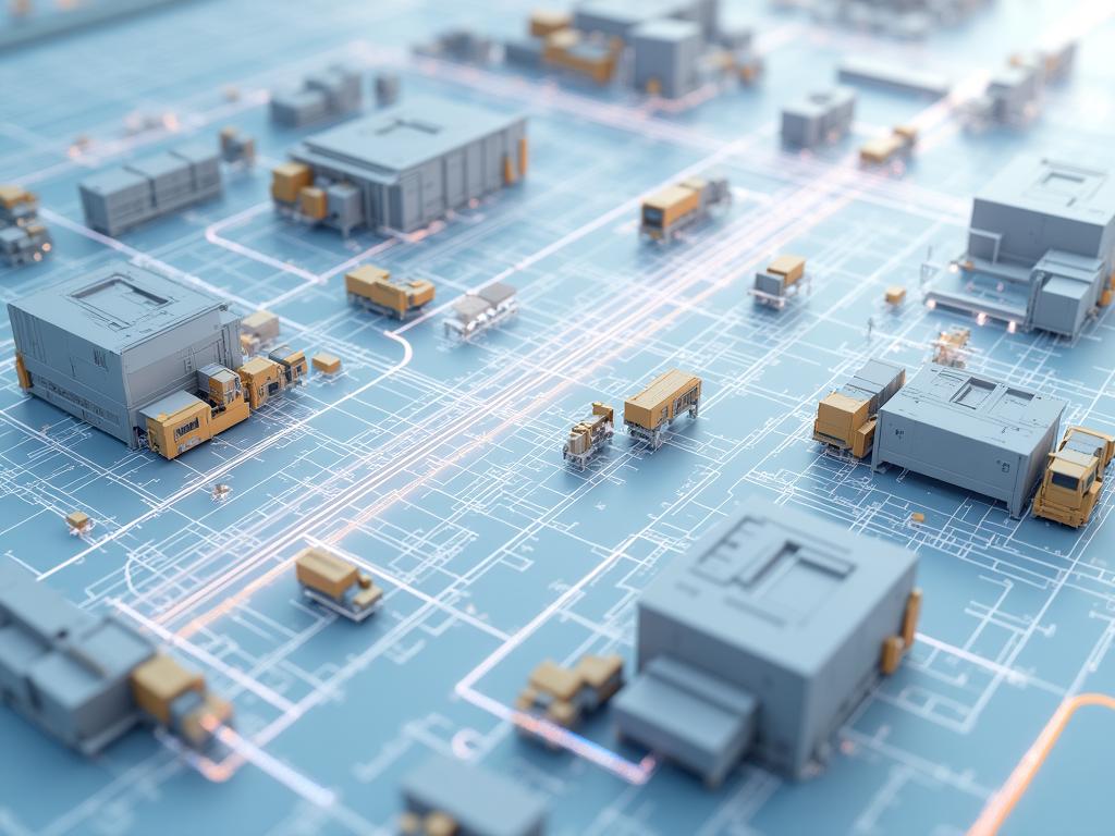 Futuristic Warehouse Interface